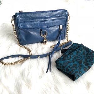♥️😘 Rebecca Minkoff Mini M.A.C Blue Crossbody